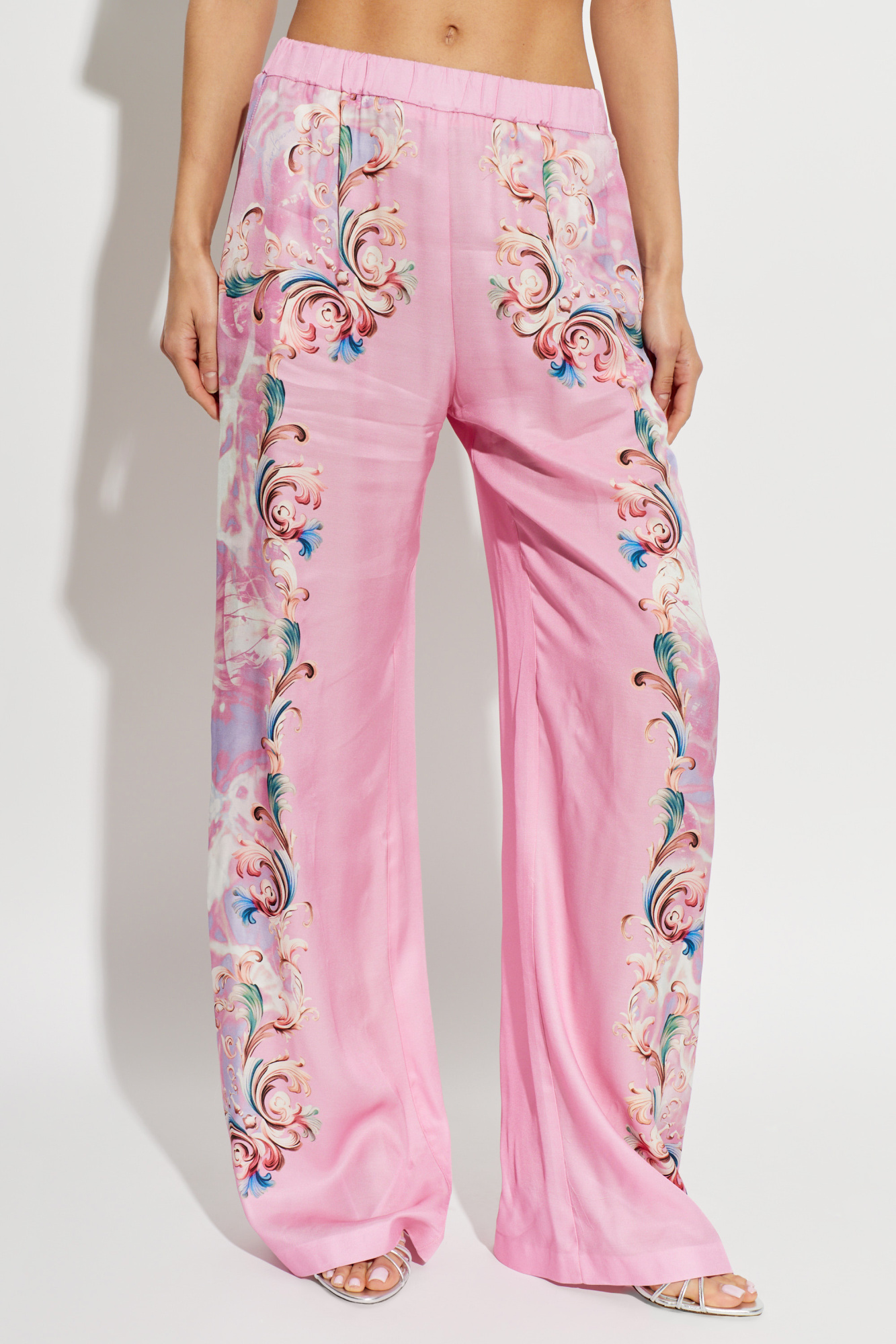 Versace Jeans Couture Loose-fit satin pants | Women's | Vitkac